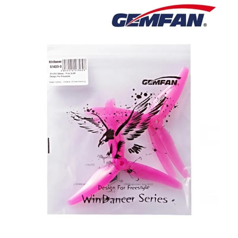 Gemfan Hurricane 51433 Propeller 3-blade 2 CW- 2 CCW (4pcs) - Pink Gemfan Hurricane 51433 Propeller 3-blade 2 CW- 2 CCW (4pcs) - Pink