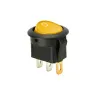 KCD1-5-101N illuminated Round Rocker Switch 250V 6A SPST ON-OFF - Yellow KCD1-5-101N illuminated Round Rocker Switch 250V 6A SPST ON-OFF - Yellow