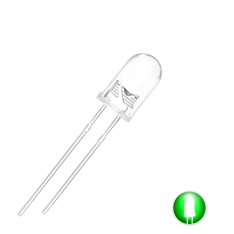 5 mm LED Verde Ultra Luminos cu 15.000-18.000 Mcd 5 mm LED Verde Ultra Luminos cu 15.000-18.000 Mcd