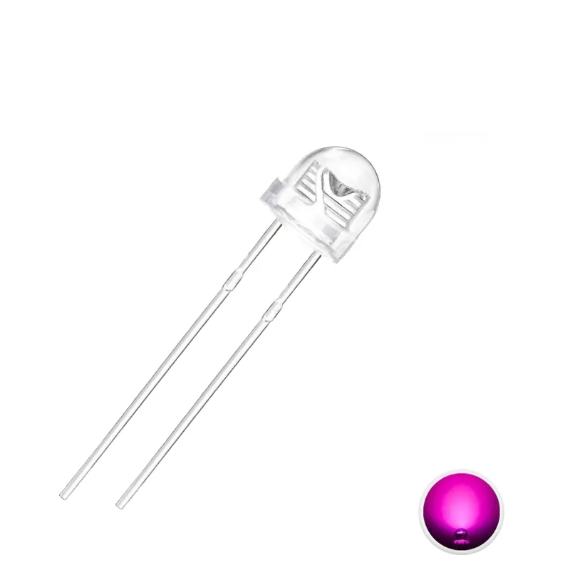 5mm Straw Hat Led Pink