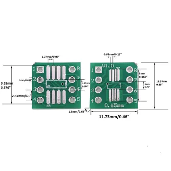 SOP-8 la DIP-8 Placă Adaptoare SMD la DIP