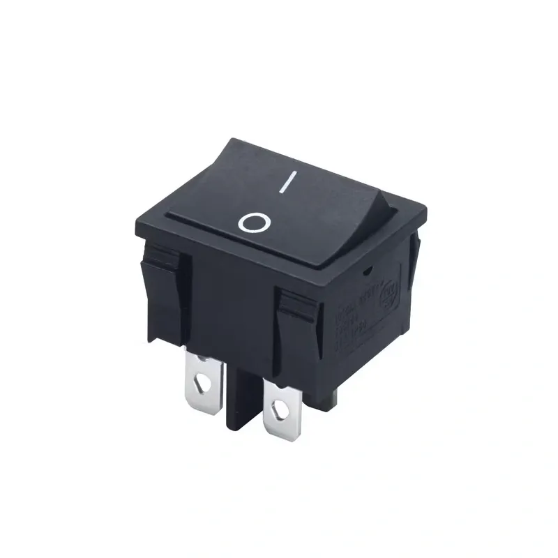 KCD2-501-4 ON-OFF Rocker Switch DPST 4 Pin 250V 10A - Black KCD2-501-4 ON-OFF Rocker Switch DPST 4 Pin 250V 10A - Black