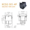 KCD2-501-4 ON-OFF Rocker Switch DPST 4 Pin 250V 10A - Black KCD2-501-4 ON-OFF Rocker Switch DPST 4 Pin 250V 10A - Black
