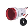 AC Voltage and Current Meter with Dual Circular LED Display - 60-500 Volts / 100 Amps - Red AC Voltage and Current Meter with Dual Circular LED Display - 60-500 Volts / 100 Amps - Red
