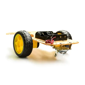 2WD Robot Car Chassis (2 Roți + 1 Roată drunk)