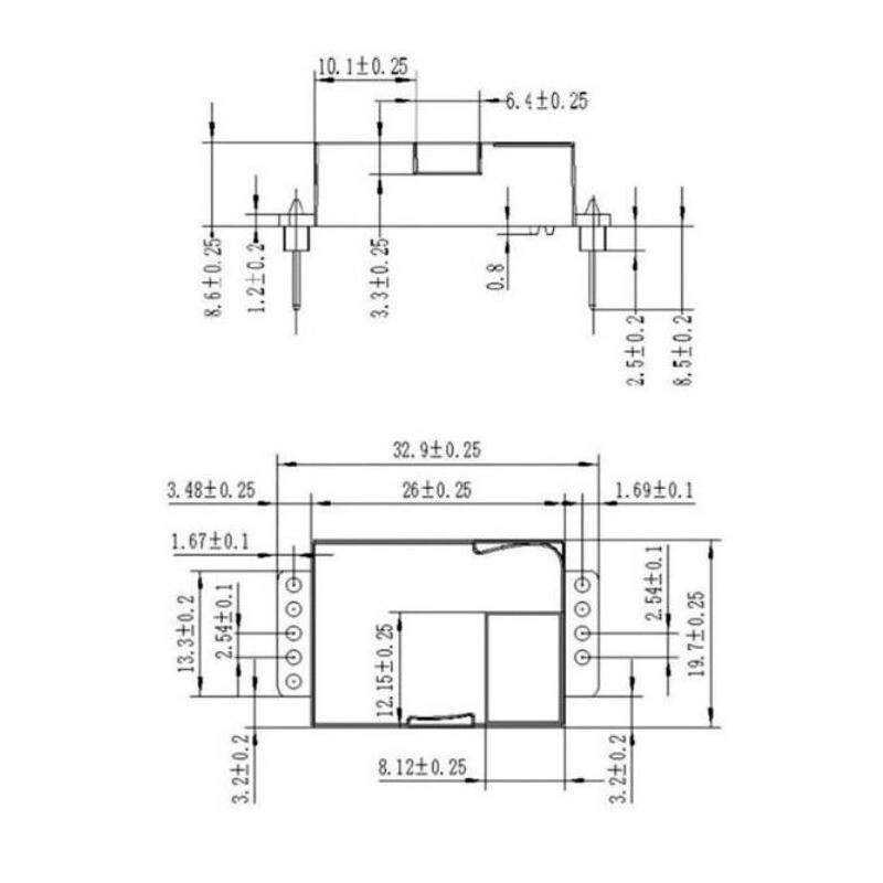 MH-Z19B Infrared Carbon Dioxide Sensor Module with Pin MH-Z19B Infrared Carbon Dioxide Sensor Module with Pin