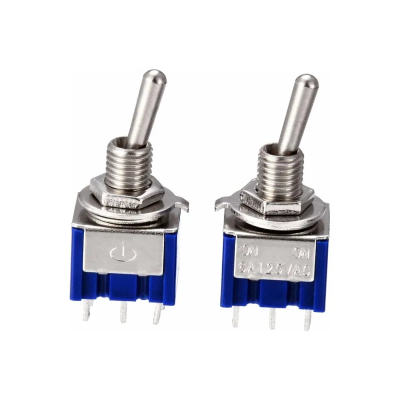 MTS-202 Toggle Switch 250V 3A DPDT ON-ON MTS-202 Toggle Switch 250V 3A DPDT ON-ON