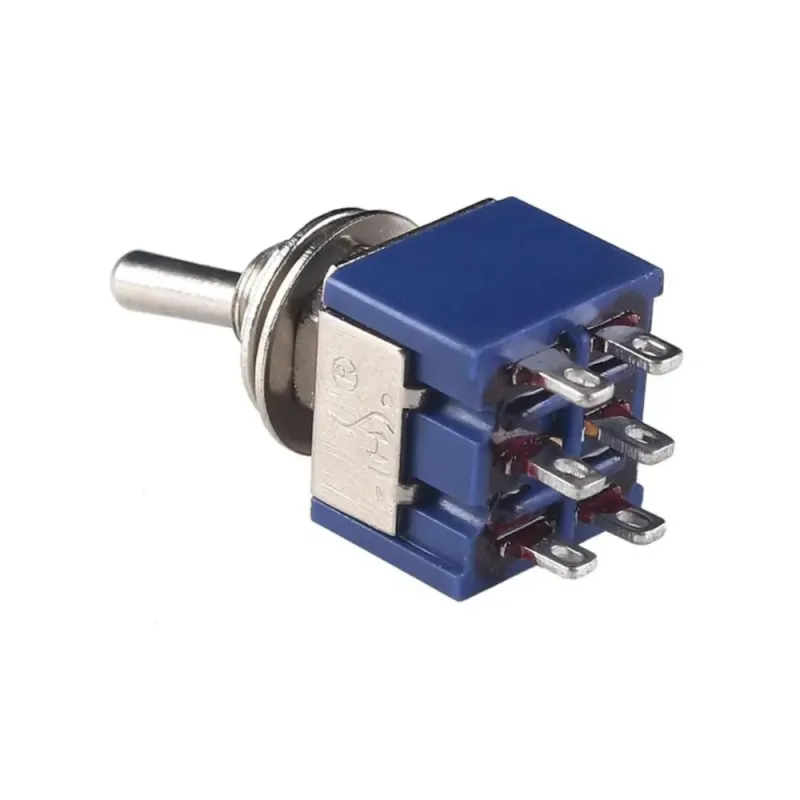 MTS-202 Toggle Switch 250V 3A DPDT ON-ON MTS-202 Toggle Switch 250V 3A DPDT ON-ON