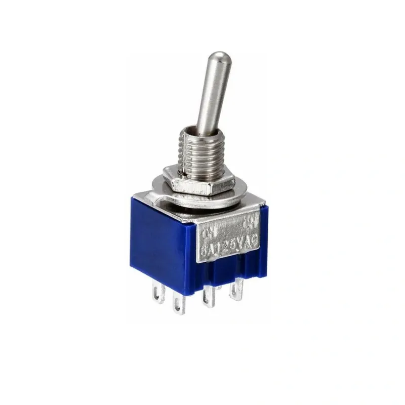 MTS-202 Toggle Switch 250V 3A DPDT ON-ON MTS-202 Toggle Switch 250V 3A DPDT ON-ON