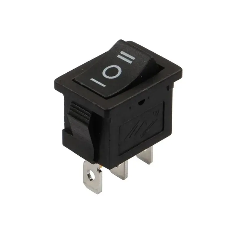 KCD1-103 Rocker Switch SPDT 3 Ways 21x15 mm - Black KCD1-103 Rocker Switch SPDT 3 Ways 21x15 mm - Black