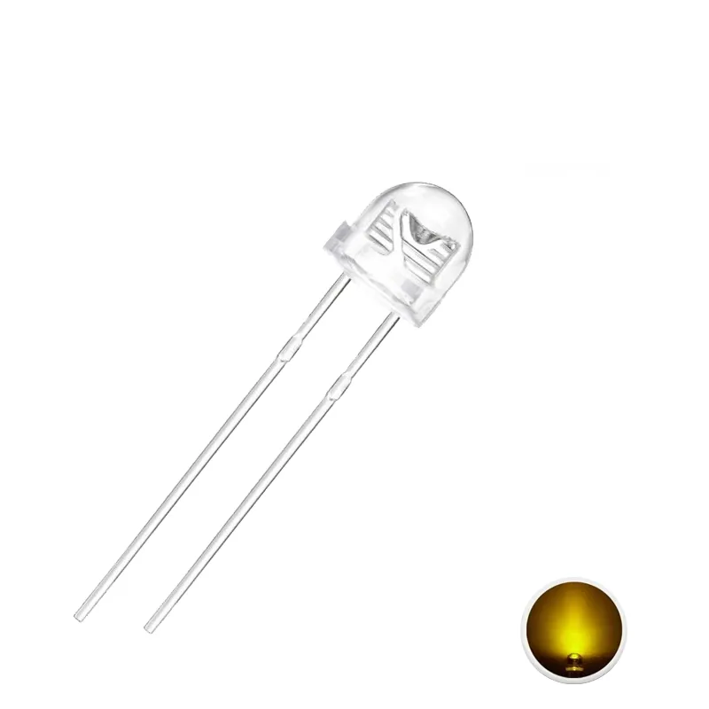 5mm Straw Hat Led Yellow 5mm Straw Hat Led Yellow