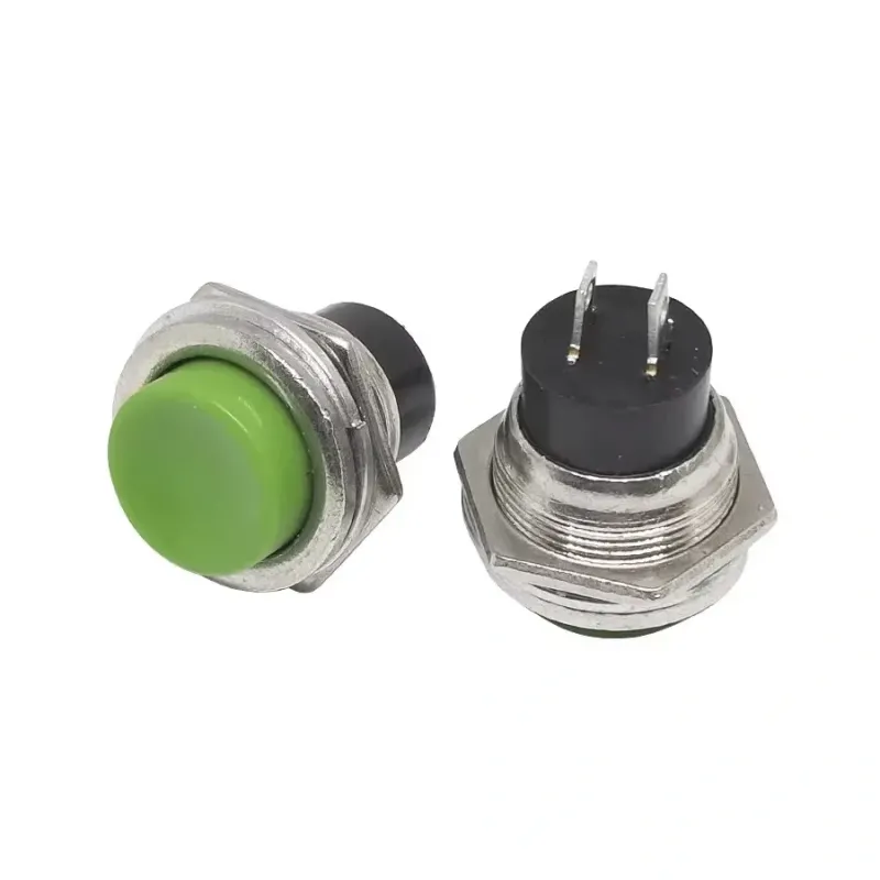 Buton Pulsator 16mm, Momentan ON/OFF, 2 Amp, PBS-26B - Verde Buton Pulsator 16mm, Momentan ON/OFF, 2 Amp, PBS-26B - Verde