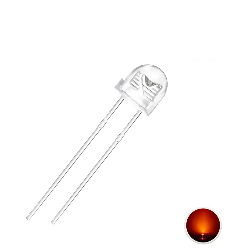 5mm Straw Hat Led Orange 5mm Straw Hat Led Orange