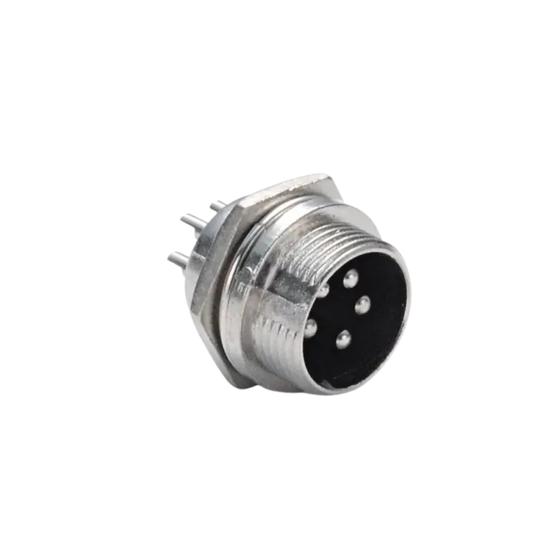 Mini XLR 5 Pin Male Chassis Panel Socket Plug MIC Conector Mini XLR 5 Pin Male Chassis Panel Socket Plug MIC Conector