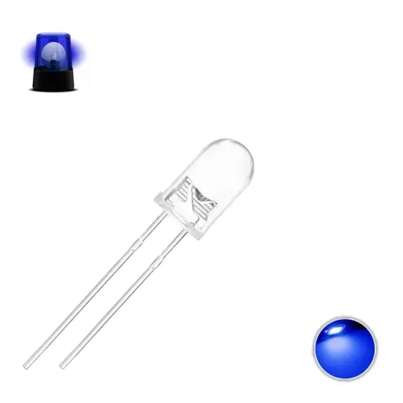 5mm Flashing LED - Single Light Blinking Blue LED