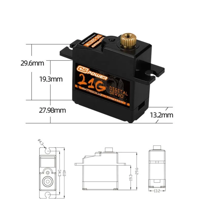 DSPOWER 21g Metal Gear Mini Servo DSPOWER 21g Metal Gear Mini Servo