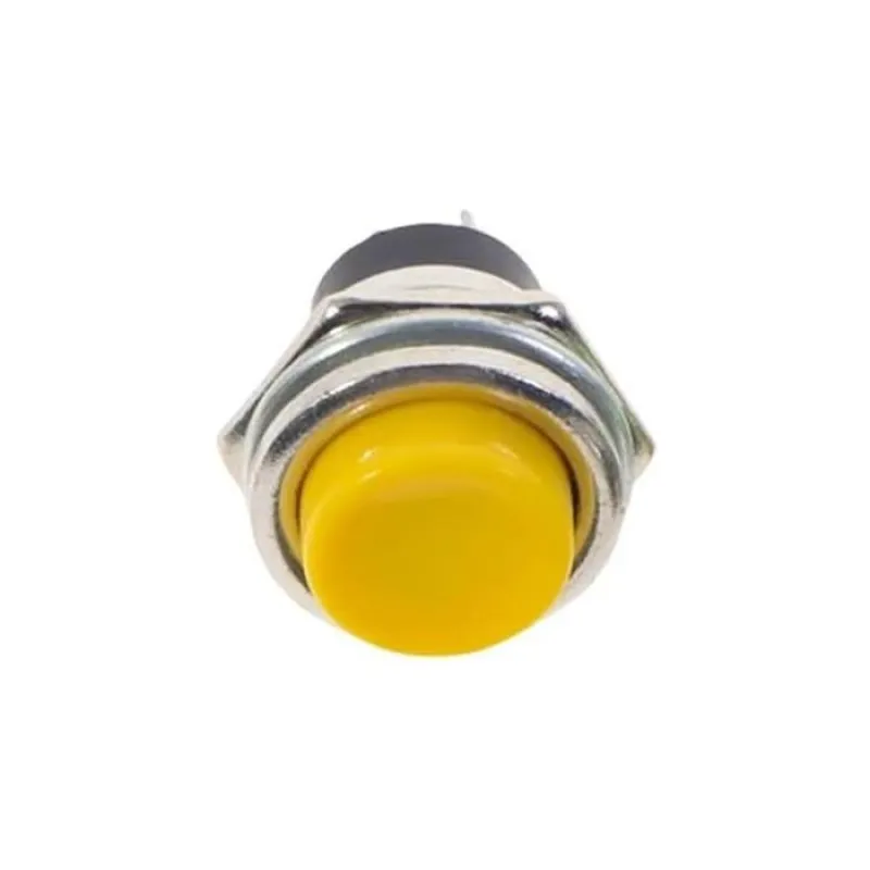 Buton Pulsator 16mm, Momentan ON/OFF, 2 Amp, PBS-26B - Galben Buton Pulsator 16mm, Momentan ON/OFF, 2 Amp, PBS-26B - Galben