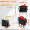 KCD3 Comutator Basculant ON-OFF SPST cu 3 Pini și 1 Cale 250V 15A - Roșu KCD3 Comutator Basculant ON-OFF SPST cu 3 Pini și 1 Cale 250V 15A - Roșu