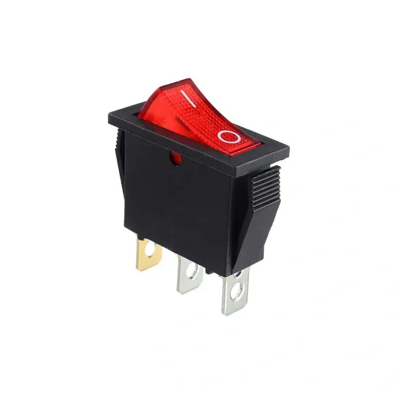 KCD3 Comutator Basculant ON-OFF SPST cu 3 Pini și 1 Cale 250V 15A - Roșu KCD3 Comutator Basculant ON-OFF SPST cu 3 Pini și 1 Cale 250V 15A - Roșu