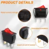 KCD3 Comutator Basculant ON-OFF SPST cu 3 Pini și 1 Cale 250V 15A - Roșu KCD3 Comutator Basculant ON-OFF SPST cu 3 Pini și 1 Cale 250V 15A - Roșu