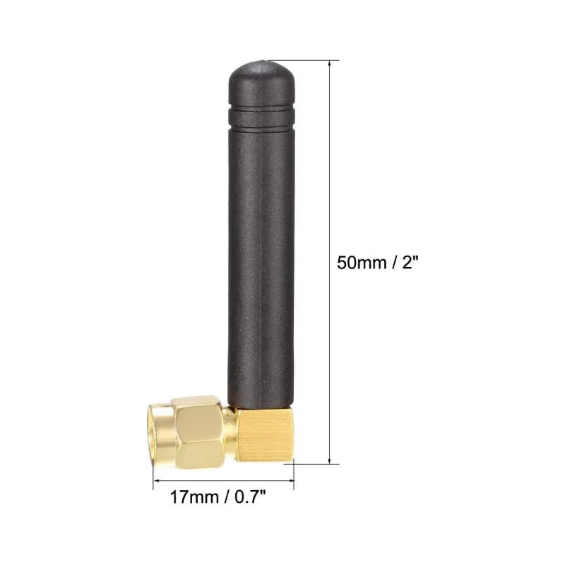 3dbi Wifi Antenna 2.4GHz / 5GHz / 5.8GHz Right Angle Head with SMA Male 3dbi Wifi Antenna 2.4GHz / 5GHz / 5.8GHz Right Angle Head with SMA Male