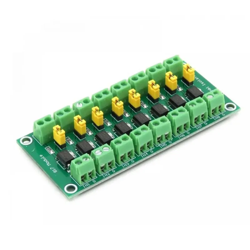 Modul de Izolare cu 8 Canale al Cuplorului Optic PC817 Modul de Izolare cu 8 Canale al Cuplorului Optic PC817