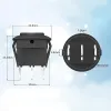 KCD1-8 Round Rocker Switch 250V 6A ON-OFF-ON SPDT 3-Ways - Black KCD1-8 Round Rocker Switch 250V 6A ON-OFF-ON SPDT 3-Ways - Black