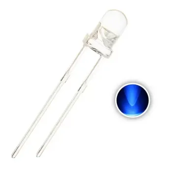 LED Albastru Transparent de 3 mm