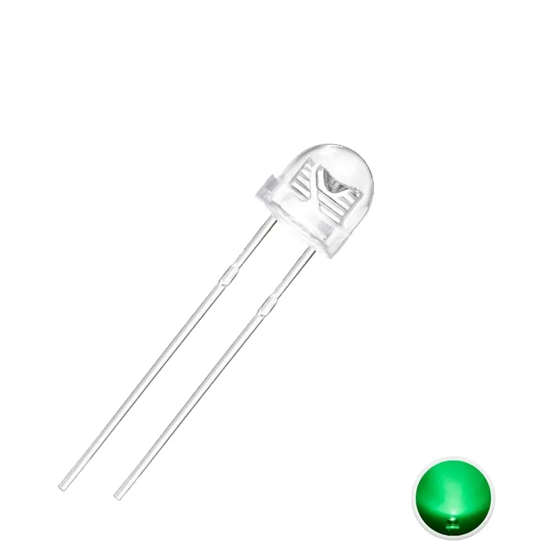 5mm Straw Hat Led Green 5mm Straw Hat Led Green