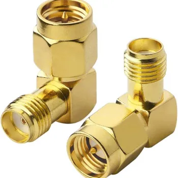 Conector cu Unghi Drept SMA Masculin la SMA Feminin RF