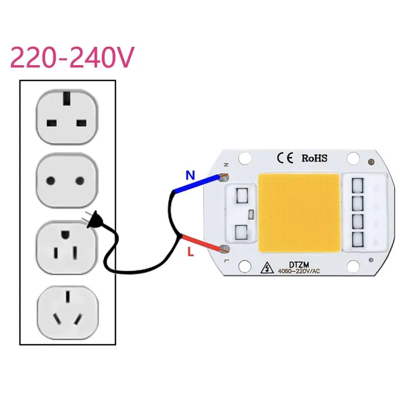 220V 30W Power Led Board Modul IP65 2800-3200K Alb Cald 220V 30W Power Led Board Modul IP65 2800-3200K Alb Cald