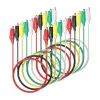 Set Cablu Crocodil 10pcs Cleme Aligator 5 Culori Set Cablu Crocodil 10pcs Cleme Aligator 5 Culori