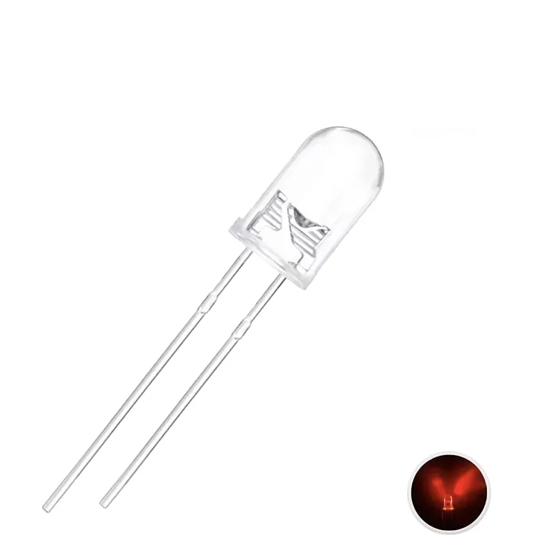 LED 5mm Roșu Transparent LED 5mm Roșu Transparent