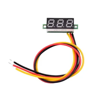 3 Fire Mini Digital DC Voltmetru Afișaj 4.5-100V - Roșu