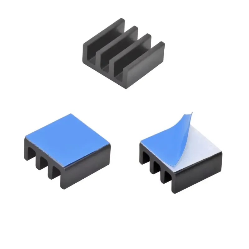 11x11x5 mm Aluminiu IC Chip Heatsink Cooler cu Bandă Conductoare Termică 11x11x5 mm Aluminiu IC Chip Heatsink Cooler cu Bandă Conductoare Termică