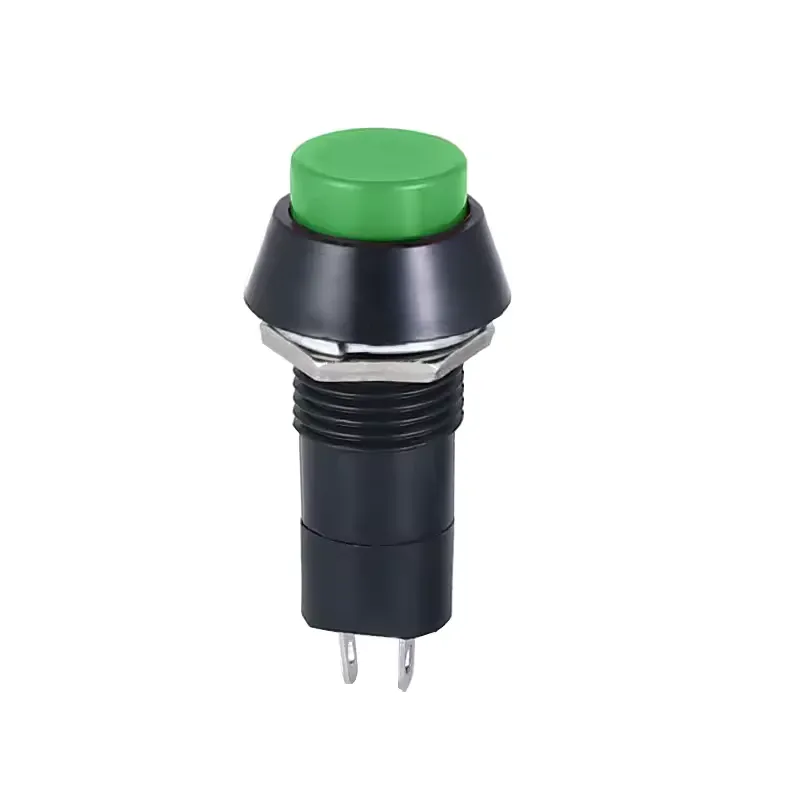 Push Button 12mm with On/Off Lock 3 Amps PBS-11A - Green Push Button 12mm with On/Off Lock 3 Amps PBS-11A - Green