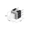 6 x 6 mm Tact Switch Self Latching 6 Pin 6 x 6 mm Tact Switch Self Latching 6 Pin