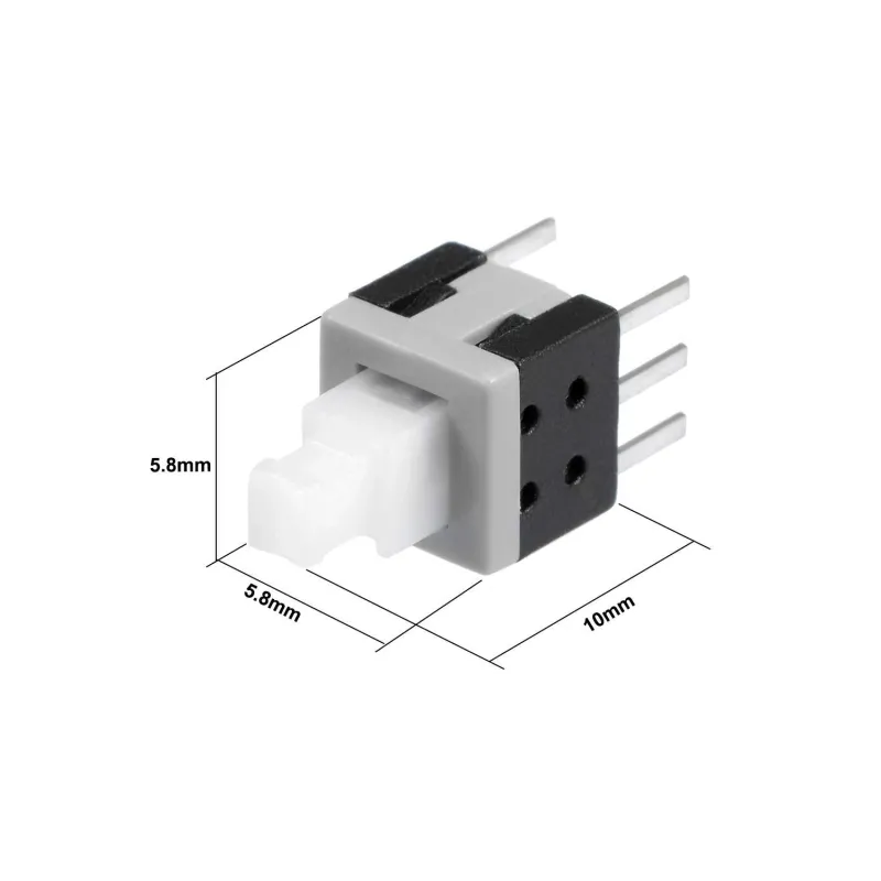 6 x 6 mm Tact Switch Self Latching 6 Pin 6 x 6 mm Tact Switch Self Latching 6 Pin