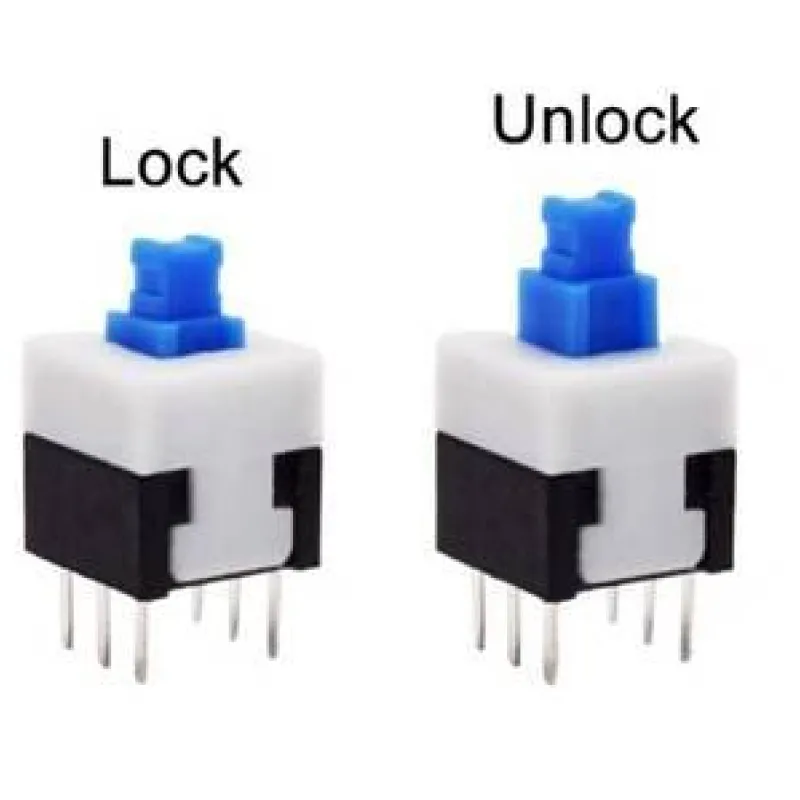 6 x 6 mm Tact Switch Self Latching 6 Pin 6 x 6 mm Tact Switch Self Latching 6 Pin