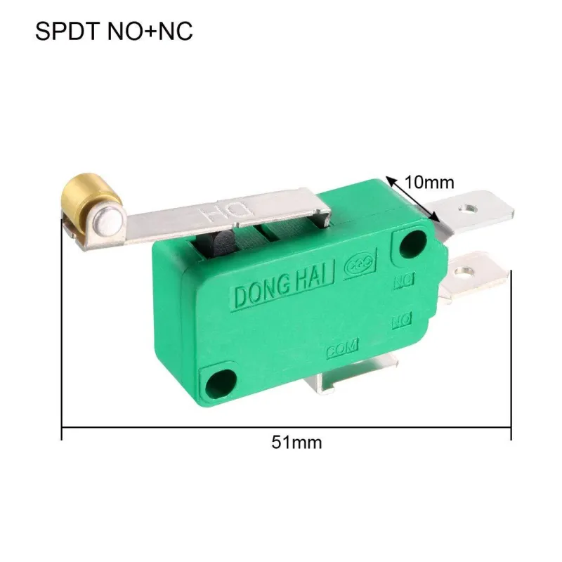 KW3-OZ 16A 125/250VAC Roller Rod Type SPDT NO NC Micro Limit Switch KW3-OZ 16A 125/250VAC Roller Rod Type SPDT NO NC Micro Limit Switch