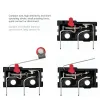 KW12 Micro Comutator de Limită cu Role Lungi Tip 5A 250VAC KW12 Micro Comutator de Limită cu Role Lungi Tip 5A 250VAC