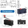 KW12 Micro Comutator de Limită cu Role Lungi Tip 5A 250VAC KW12 Micro Comutator de Limită cu Role Lungi Tip 5A 250VAC