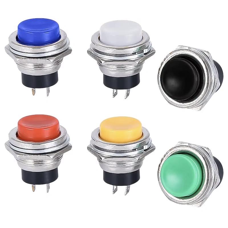 Buton Pulsator 16mm, Momentan ON/OFF, 2 Amp, PBS-26B - Roșu Buton Pulsator 16mm, Momentan ON/OFF, 2 Amp, PBS-26B - Roșu