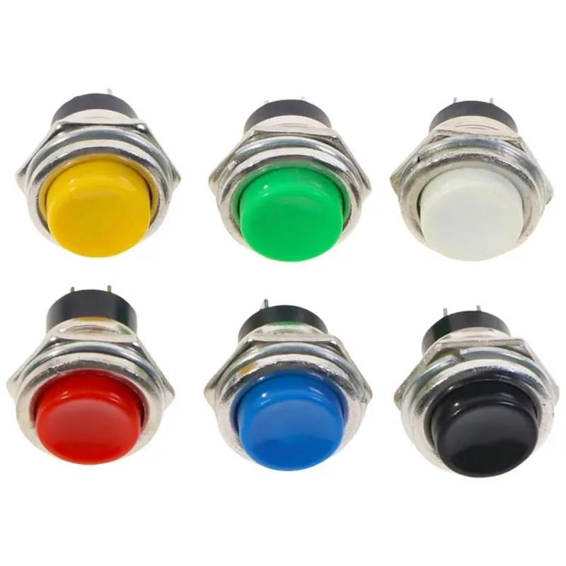 Buton Pulsator 16mm, Momentan ON/OFF, 2 Amp, PBS-26B - Roșu Buton Pulsator 16mm, Momentan ON/OFF, 2 Amp, PBS-26B - Roșu