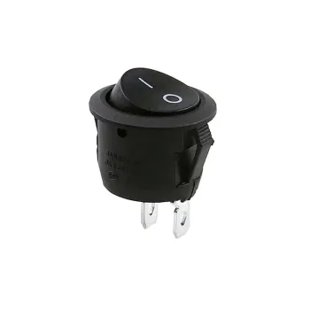 Comutator Basculant ON/OFF de 16 mm - Negru