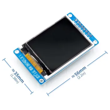1.8 Inch Full Color ST7735S SPI TFT OLED RGB LCD Screen with 128x160 Resolution
