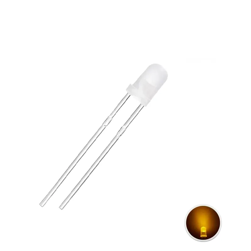 3mm LED Diffuse Yellow 3mm LED Diffuse Yellow