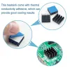 8.8x8.8x5 mm Aluminiu IC Chip Heatsink Cooler cu Bandă Conductoare Termică 8.8x8.8x5 mm Aluminiu IC Chip Heatsink Cooler cu Bandă Conductoare Termică
