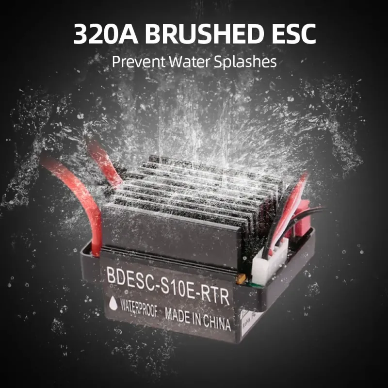 Controler ESC cu Perii 320A Controler de Viteză cu Două Căi Impermeabil cu XT60 Controler ESC cu Perii 320A Controler de Viteză cu Două Căi Impermeabil cu XT60