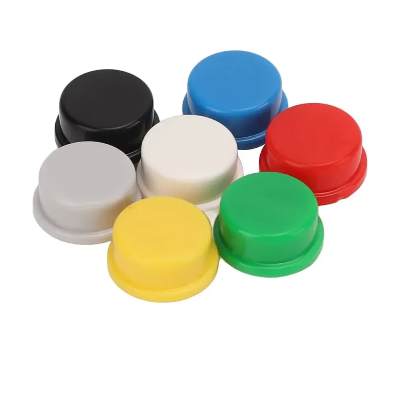 A24 Round Button Tactile Push Button Switch Cap - BLACK